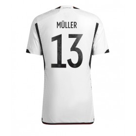 Tyskland Thomas Muller #13 Hemmakläder VM 2022 Kortärmad